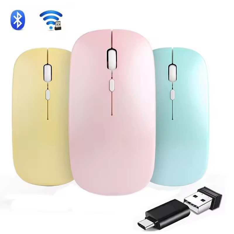 เมาส์ไร้สาย USB ชาร์จบลูทูธสําหรับ Samsung Galaxy Tab S10 FE Plus 13.1 2025 A9 + 11 S8 S7 S10Plus S9FE + S8 Plus S7FE S6 Lite A8 A7