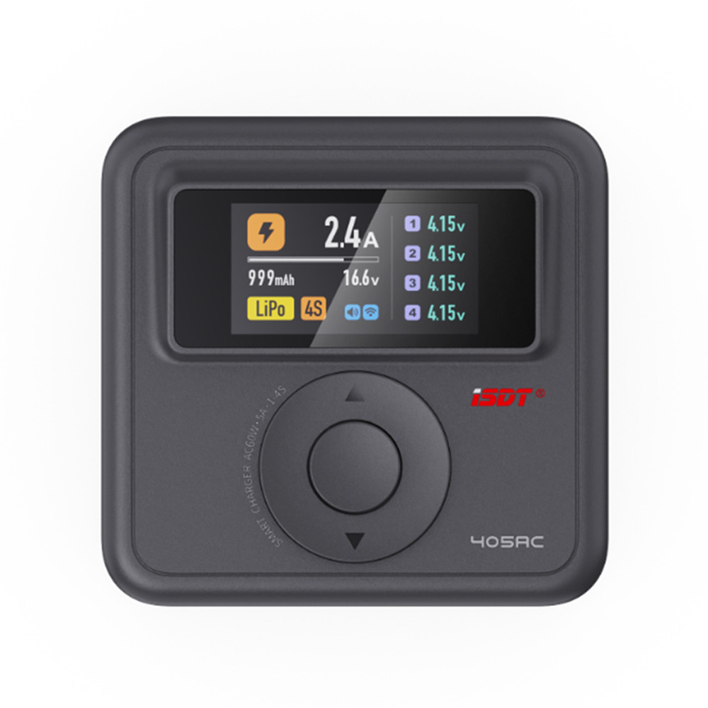 Isdt 405AC 60W 5A Smart Charger XT60 สําหรับ 1 ~ 4S LiFe LiHv LiPo 1 ~ 7S Pb 1 ~ 12S NiMH/Cd แบตเตอร