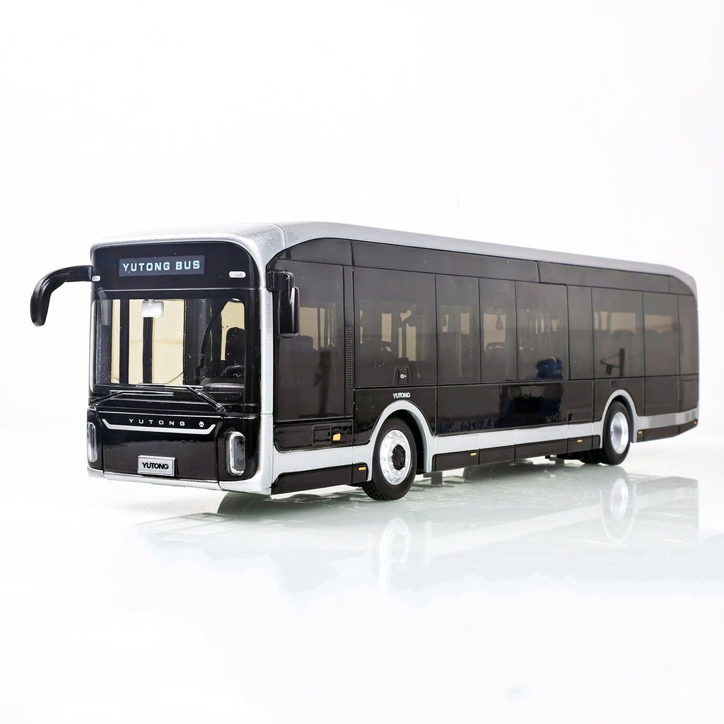 1: 42 Yutong Bus รุ่น U12 Overseas Edition E12 Pure Electric Bus ของเล่นโลหะผสมขนาดใหญ่ Out of Print