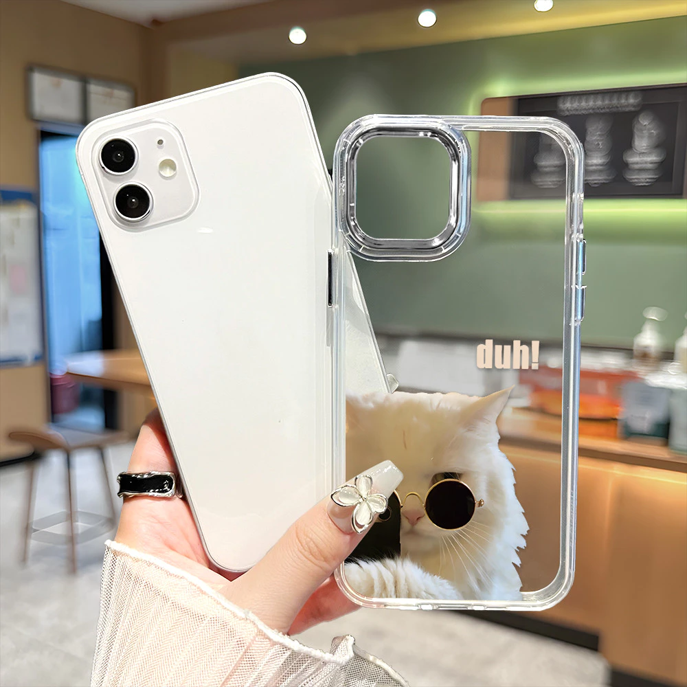 iPhone 16 15 14 13 12 11 8 7 6 X XS XR SE Plus Pro Max 2020 2022 Apple กรอบรูปโลหะ เคสไอโฟน เคสเมท JSXK สายแพร แบบใส thumbnail 5