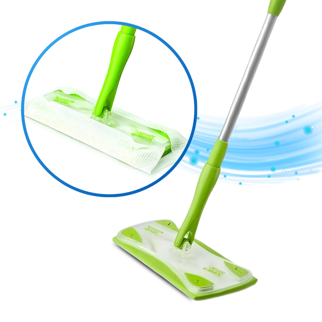 ไม้ถูพื้น 3M Scotch Brite Easy Sweeper - น้ํายาทําความสะอาด Swift & Hygienic