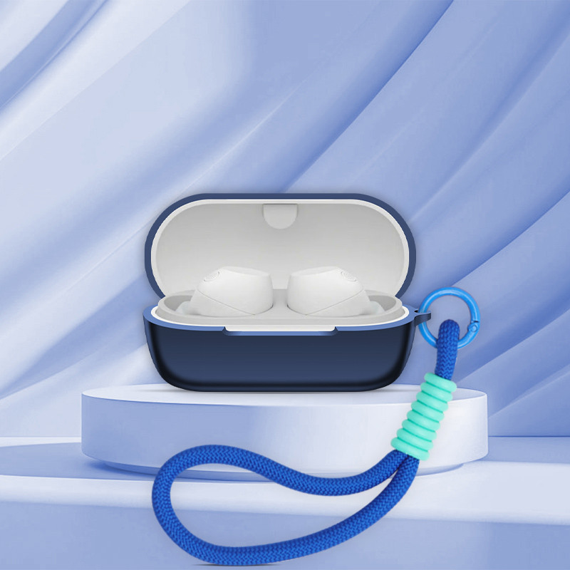 for Sony WF-C710N Case Protective Lanyard Soft Cover Headphone Shells C710N WFC710N Washable Housing