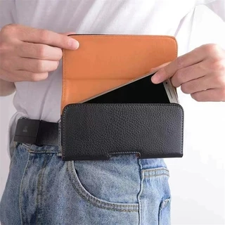 พร้อมส่ง ซองเหน็บเอว ซองหนังมือถือ ใส่โทรศัพท์ ร้อยเข็มขัด กระเป๋าใส่โทรศัพท์ ใส่ได้ทุกรุ่น