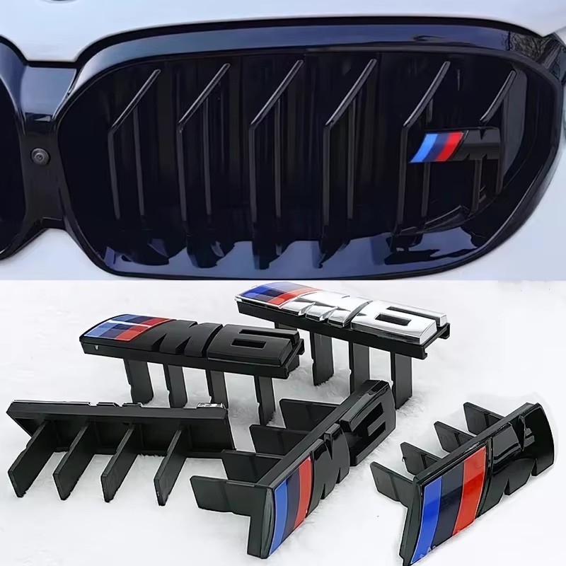 3D รถด้านหน้าป้าย Grille Emblem สําหรับ BMW M1 M2 M3 M4 M5 M6 M7 X1 X2 X3 X4 X5 X6 E84 E83 F48 G01 F39