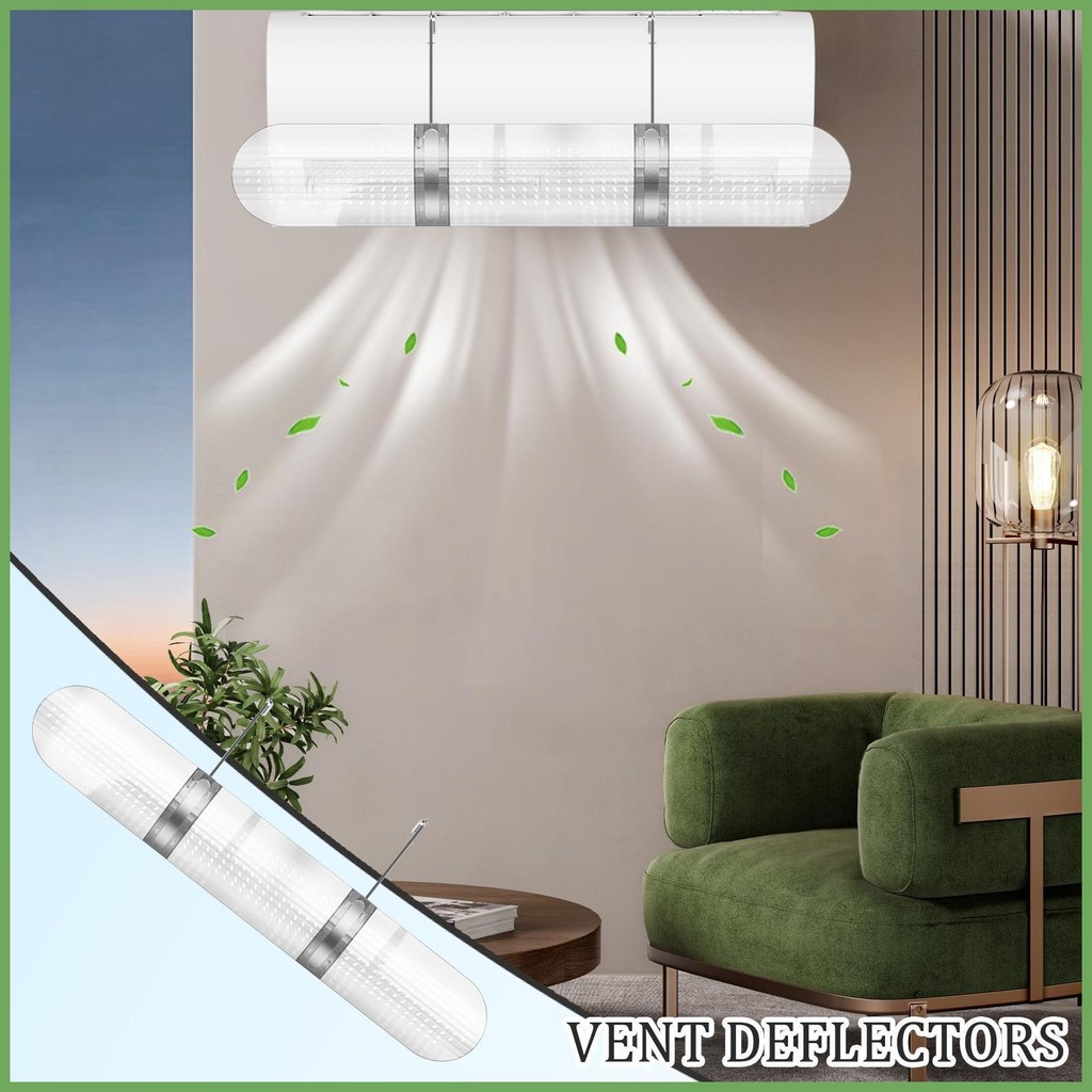 Air Vent Deflector ปรับ Air Guide Anti Direct Blowing AC แยกกระแสกระจกหน้ารถสําหรับ Workplace Home H