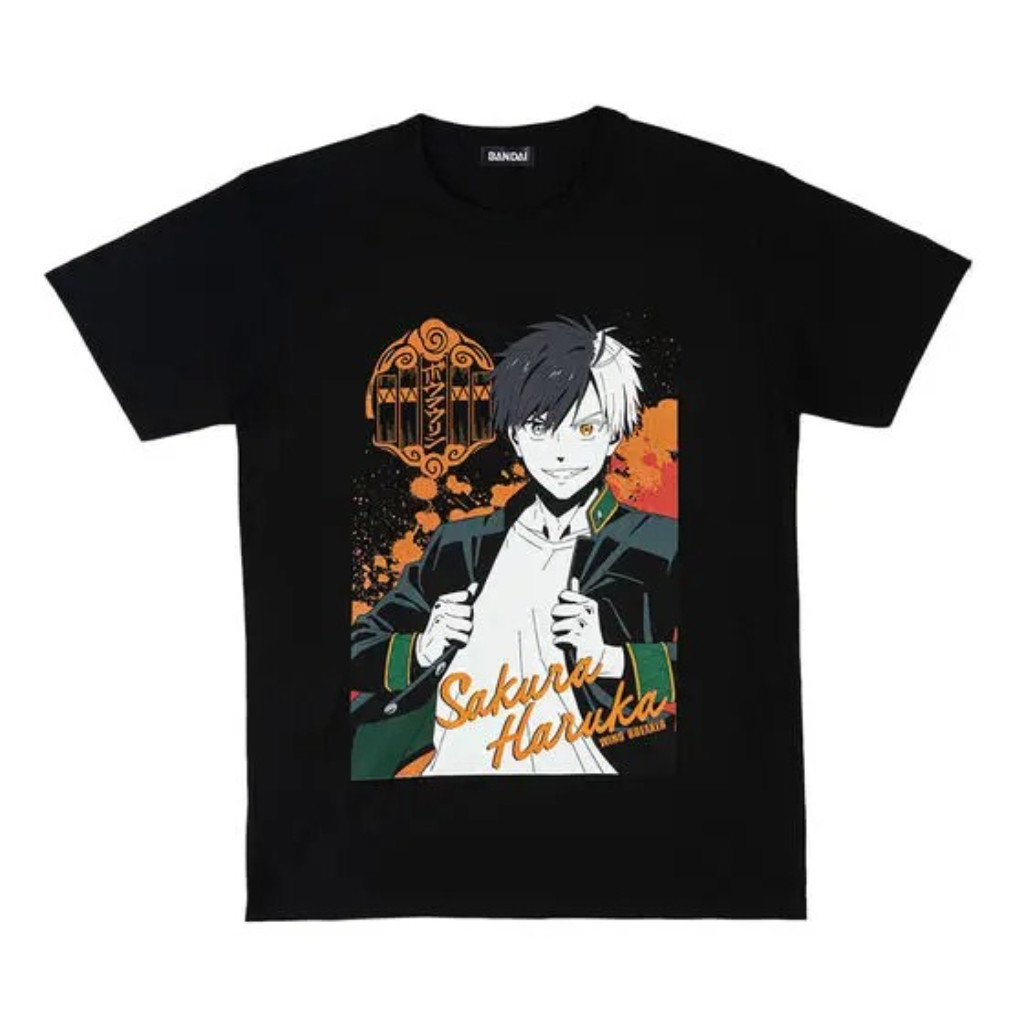 Wind Breaker เสื้อยืดอะนิเมะญี่ปุ่น Wind Breaker Sakura Haruka เสื้อการ์ตูน Unisex ผ้าฝ้าย 100% คอกล