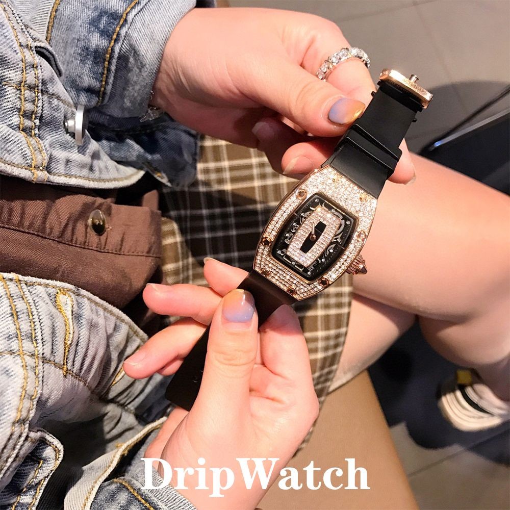 Dfffg Richard RM07-01 Red Lips Gypsophila Ladies Quartz Watch Niche Light Luxury High-End Diamond Wa