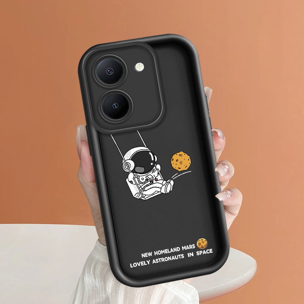 Hp สําหรับ Vivo Y27 Y27S Y36 5G น่ารักเคสโทรศัพท์ Softcase Spaceman Kesing Soft Cosmonaut Cassing So