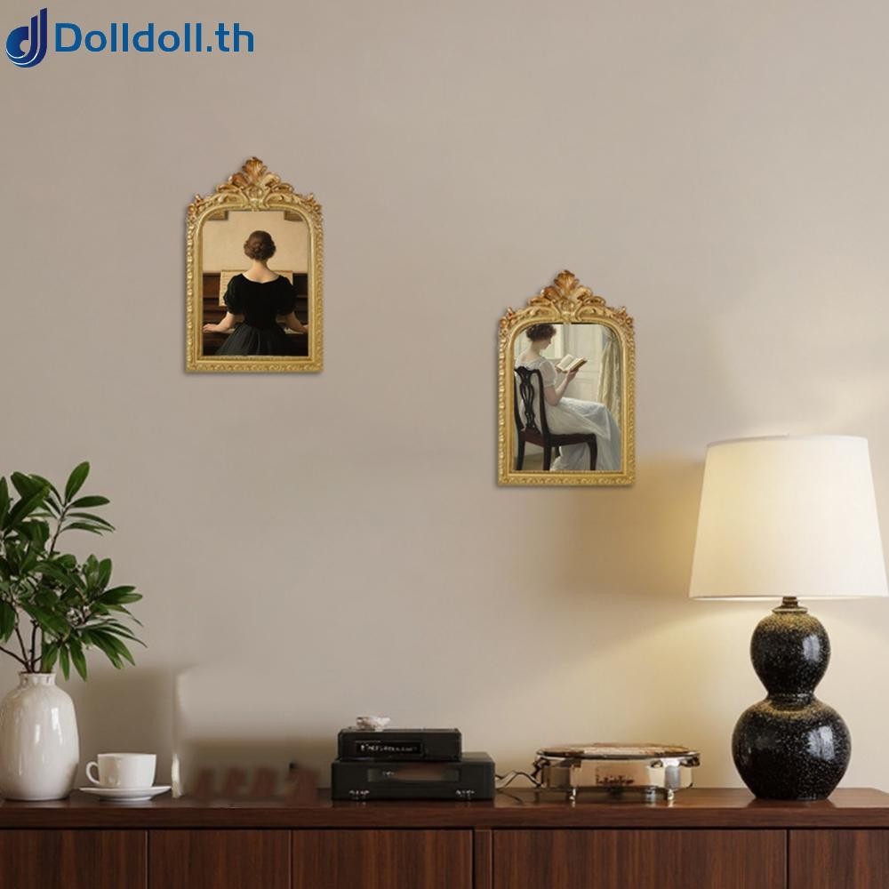 [Dolldoll]Vintage Gold Handmade Picture Frame: Elegant Home Decor & Perfect present!