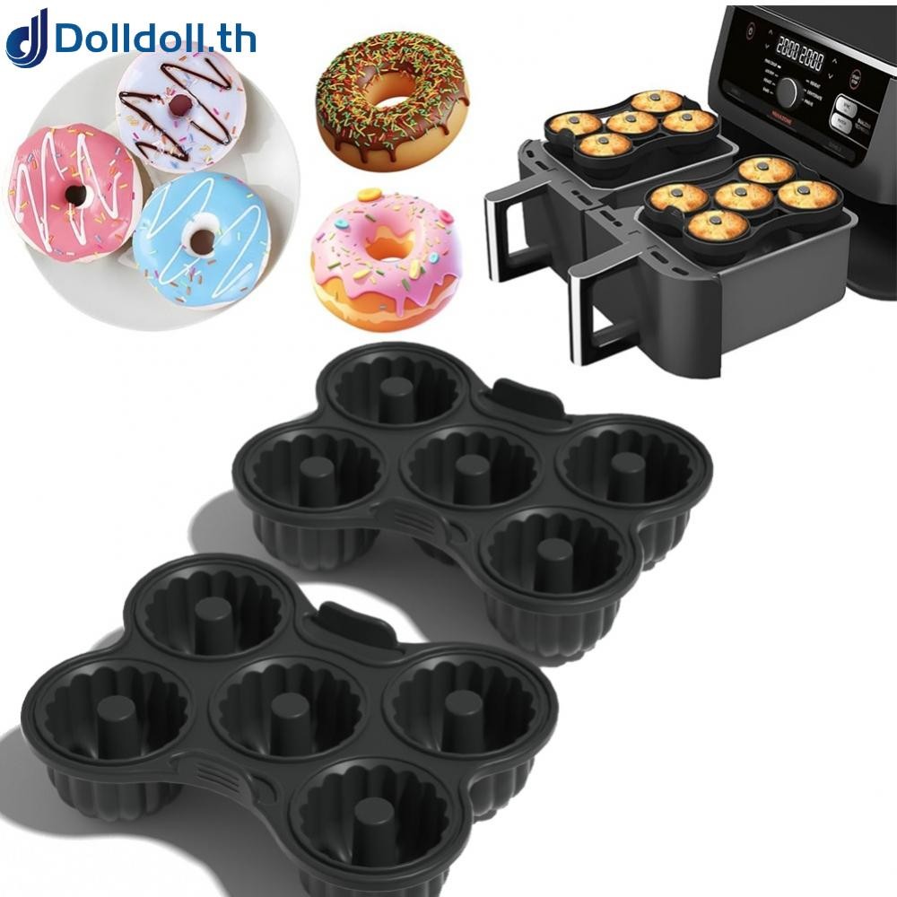 [Dolldoll]Air fryer silicone baking tray donut baking tray air fryer accessories