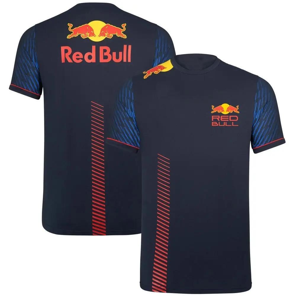 2025 ใหม่,ฤดูร้อน Red Bull เสื้อยืดผู้ชายแฟชั่น Racing เสื้อยืด Red Bull 3D พิมพ์เสื้อยืด Street แฟช