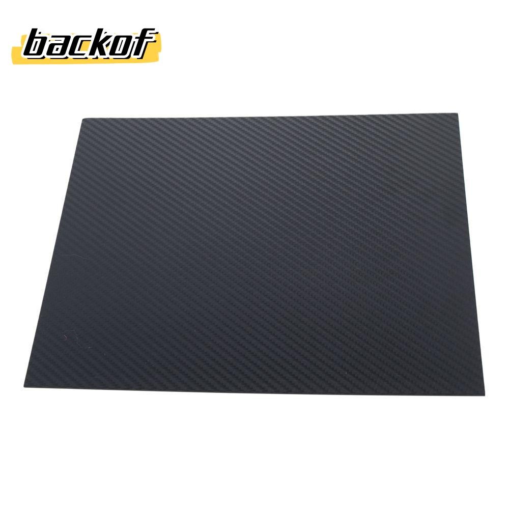 แผ่นคาร์บอนไฟเบอร์ BACKOF, แผ่นแผงสีดํา 300 x 2 มม., รุ่น RC คาร์บอนบอร์ดทนทาน