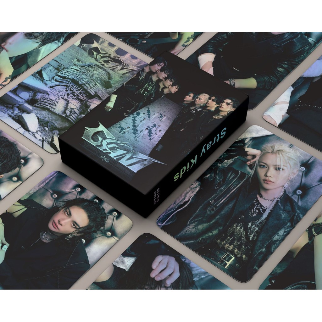 50-124pcs STRAY KIDS GIANT ATE Holographic Laser การ์ด Lomo สูญเสีย My Breath YUNJIN FELIX Photocards Straykids BANK CHANGBIN HAN AN LEE KNOW โปสการ์ดสินค้าราคาถูก CX