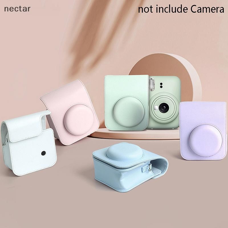 Tar สําหรับ Instax Mini 12 กล้อง PU เคสป้องกัน Trave กระเป๋าพร้อมสายคล้องไหล่ N