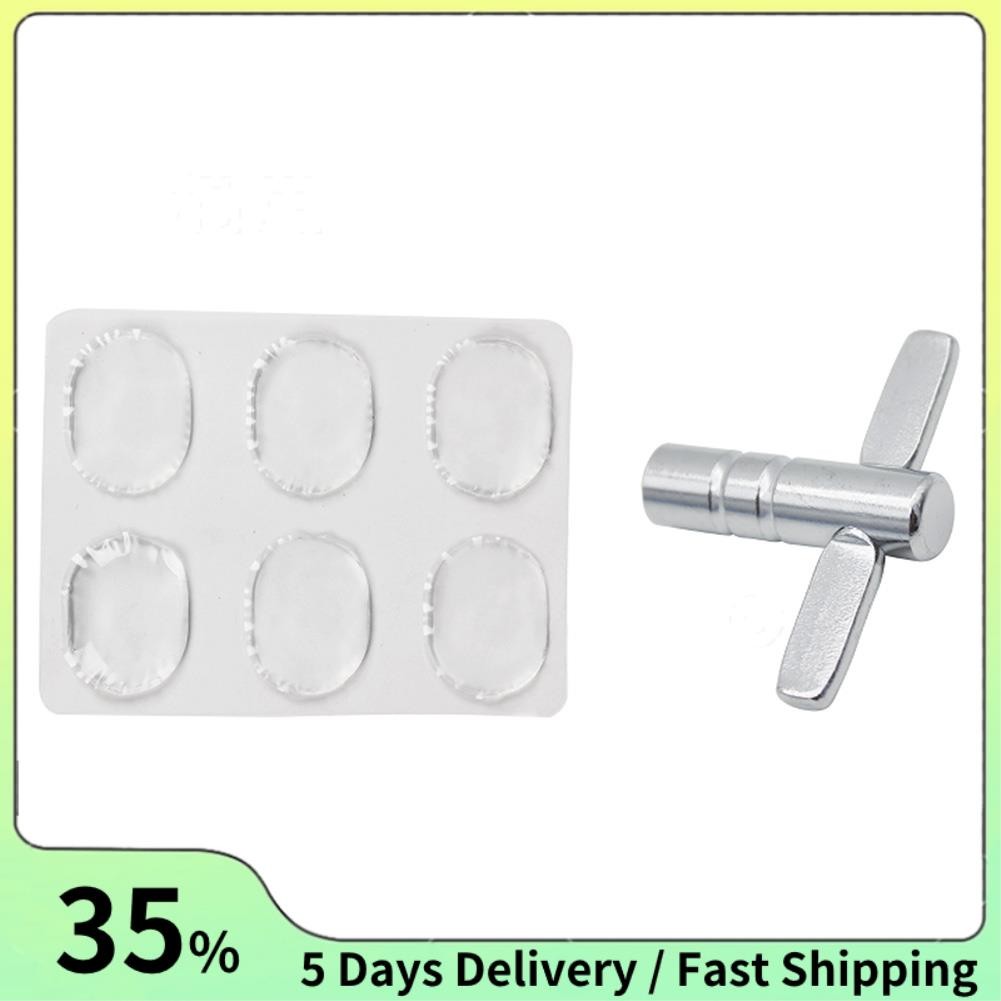 Drum Damper gel 6 แพ็ค พร้อม One Drum Tuning Key pack 1