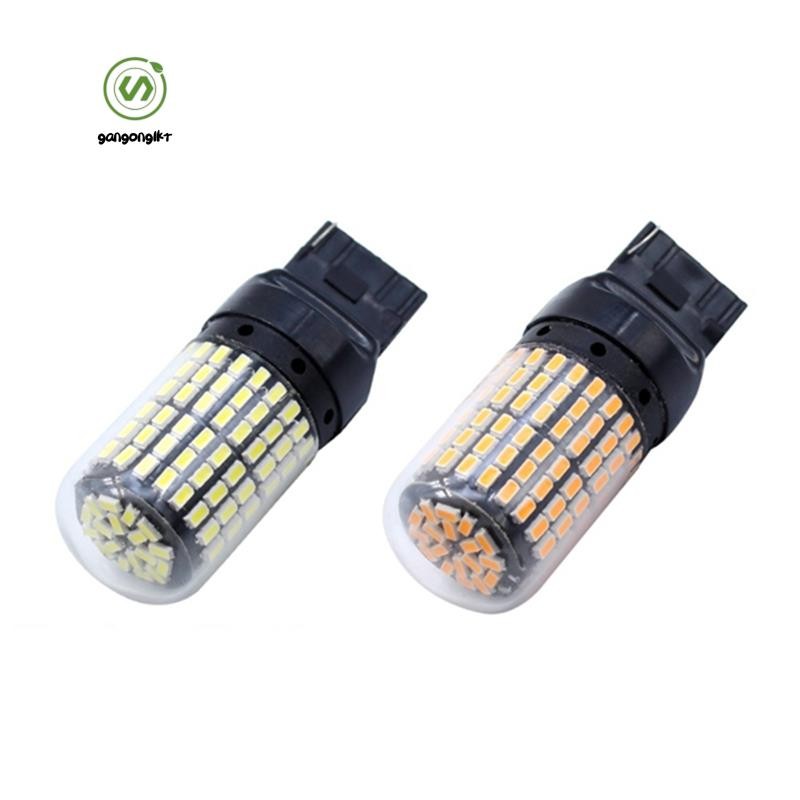 [gangong1kr]2 ชิ้น Super Bright Canbus T20 7440 W21W Wy21W 144-Smd ย้อนกลับไฟเลี้ยวไฟสัญญาณข้อผิดพลา