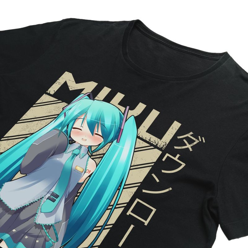เสื้อยืด JAPANESE MIKU MANGA ANIME HATSUNE - เสื้อยืด CHILDRENS