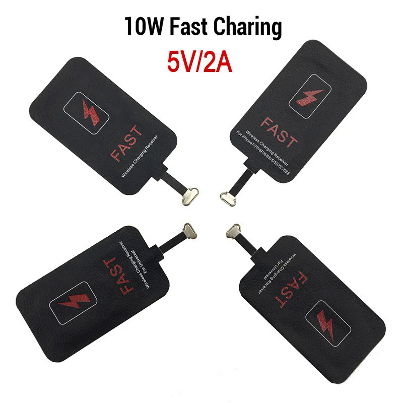 5V/2A 10W Wireless Charger Receiver For iPhone Xiaomi Samsung Huawei Wireless Charging Adapter Mat F