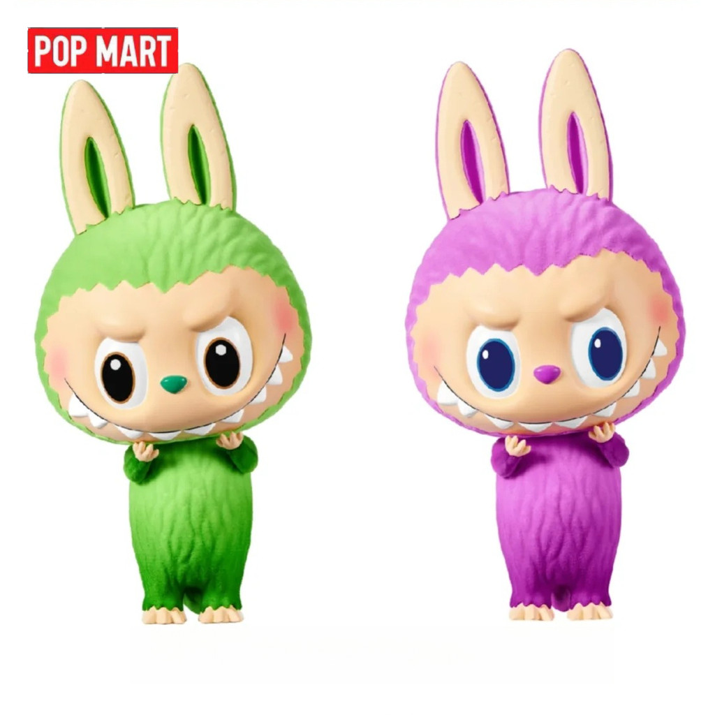 [POPMART] ของแท้พร้อมสต็อก LABUBU/THE MONSTERS zimomo fuzzy-moss pts Exhibition Limited Big Baby Big