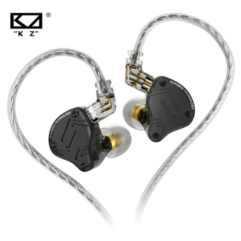 KZ ZS10 PRO X Metal Headset Hybrid drivers HIFI Bass Earbuds In-Ear Monitor Noise Cancelling Earphon