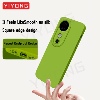 สําหรับ Vivo V40 กรณี YIYONG Silky ซิลิโคนเหลวสําหรับ VIVO V40 V30 V30Pro VivoV40 VivoV30 Pro 5G กันกระแทกเคสโทรศัพท์