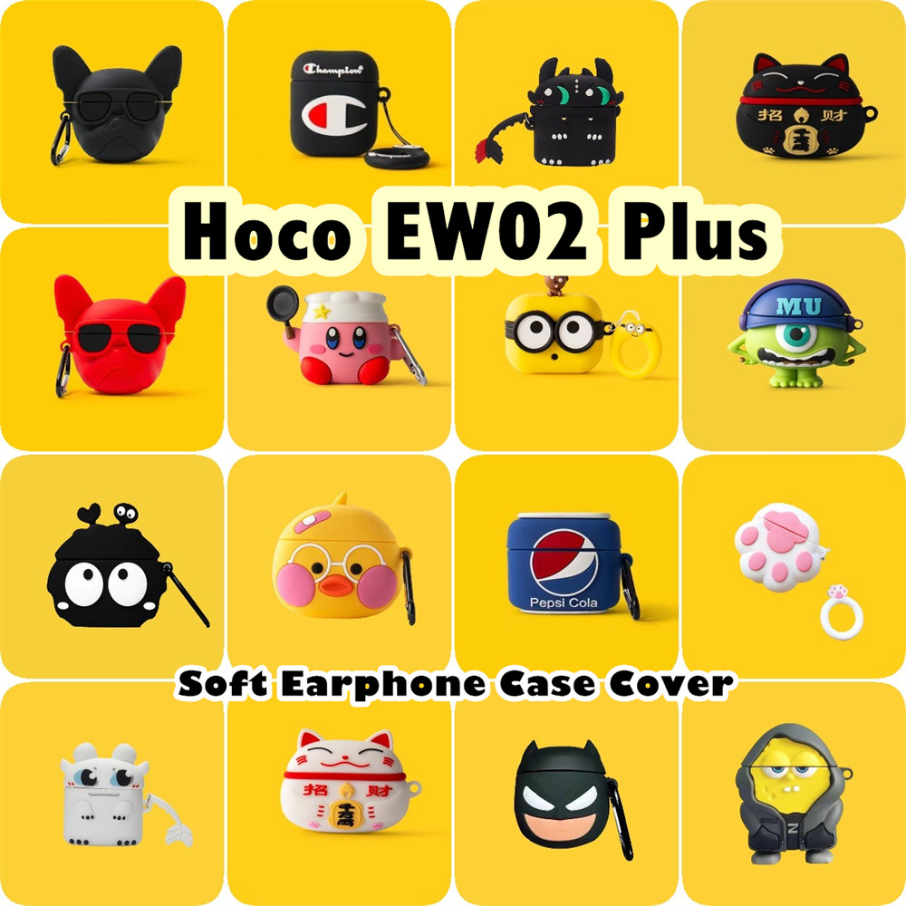 จัดหาโดยตรงสําหรับ Hoco EW02 Plus Case Super Cool การ์ตูนซิลิโคนอ่อนนุ่มหูฟังกรณีปลอก NO.1