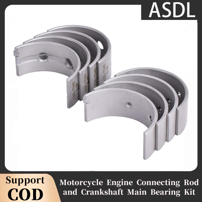 Asdl 8 ชิ้นรถจักรยานยนต์ 33 มิลลิเมตรเชื่อมต่อ Rod & 32 มิลลิเมตรเพลาข้อเหวี่ยงหลักแบริ่งชุดสําหรับ 
