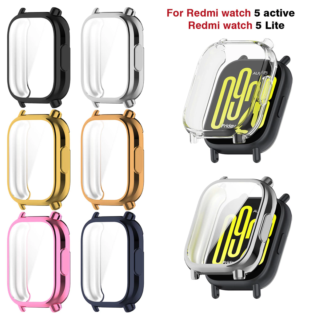 เคสtpuสําหรับredmi Watch 5 Active / Watch5 lite Soft Electroplatedนาฬิกาป้องกันหน้าจอกรอบคลุมทั้งหมด