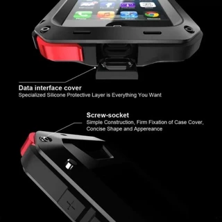 Heavy Duty อลูมิเนียมเกราะโลหะเคสโทรศัพท์กันกระแทกป้องกัน Doom สําหรับ iPhone 17 16 15 14 13 12 11 Pro Max XS XR 8 7 Plus