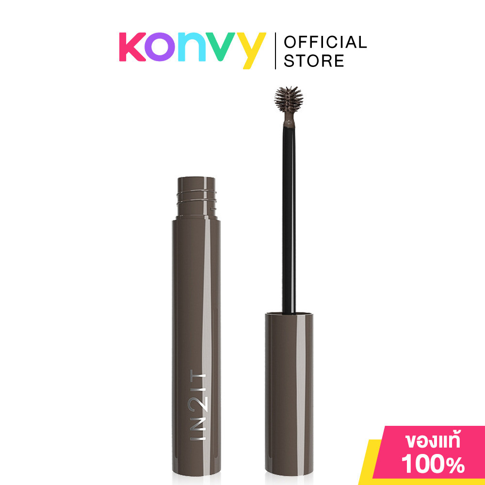 In2It Sculpt & Style Brow Gel Mascara 5g #SBG01 Ash Brown มาสคาร่าปัดคิ้วเนื้อเจล สูตรกันน้ำ.