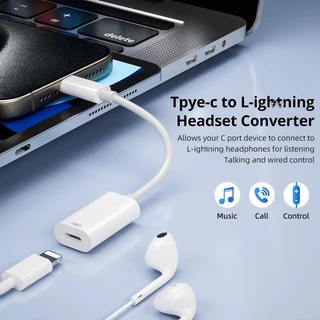Hdoorlink USB Type C ถึง IOS หูฟังอะแดปเตอร์เสียงสําหรับ Aple 15 16 USB A ถึง 8PIN อะแดปเตอร์หูฟัง Converter สําหรับ Pad Pro Air