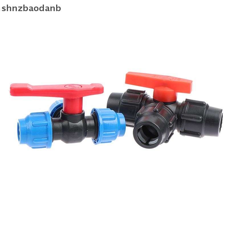 [SHNZFF] PE สามทาง Fast Connection Pipe Valve วาล์วพลาสติก T-type Valve YBUI