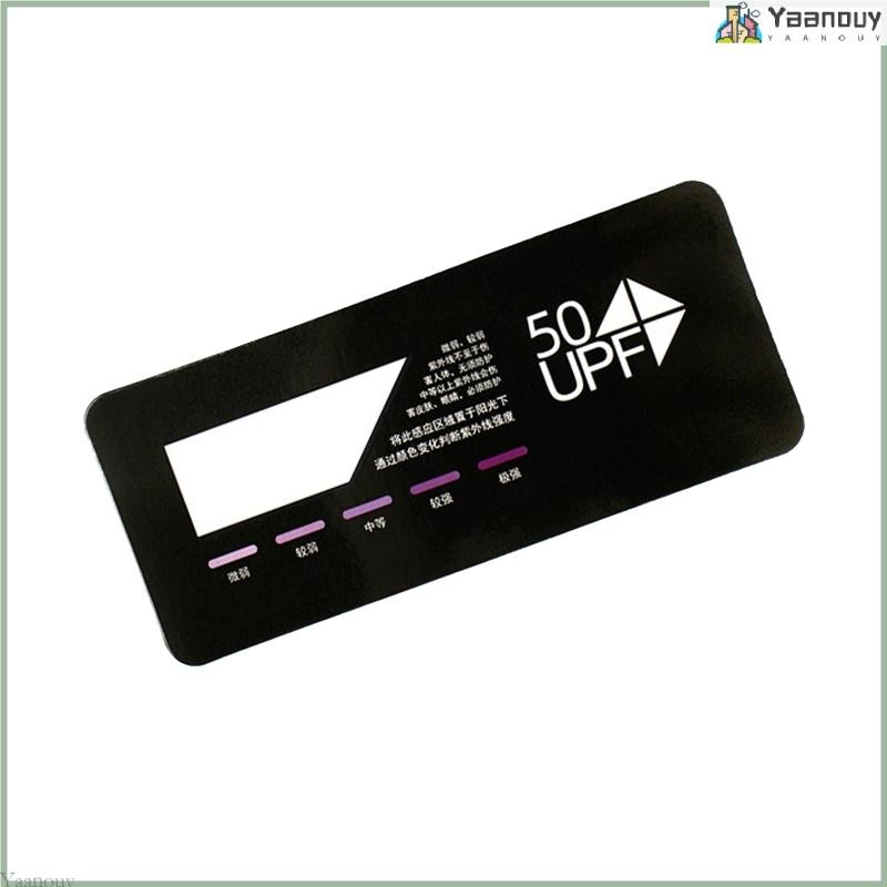 Yaa อัพเกรด UPF50+ การ์ดทดสอบ UV กระดาษศิลปะ การ์ดทดสอบความแข็งแรง UV Reuse