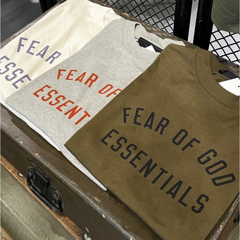Oversize Ready Stock FEAR OF GOD ESSENTIALS  STATE เสื้อเจอร์ซีย์คอกลม
