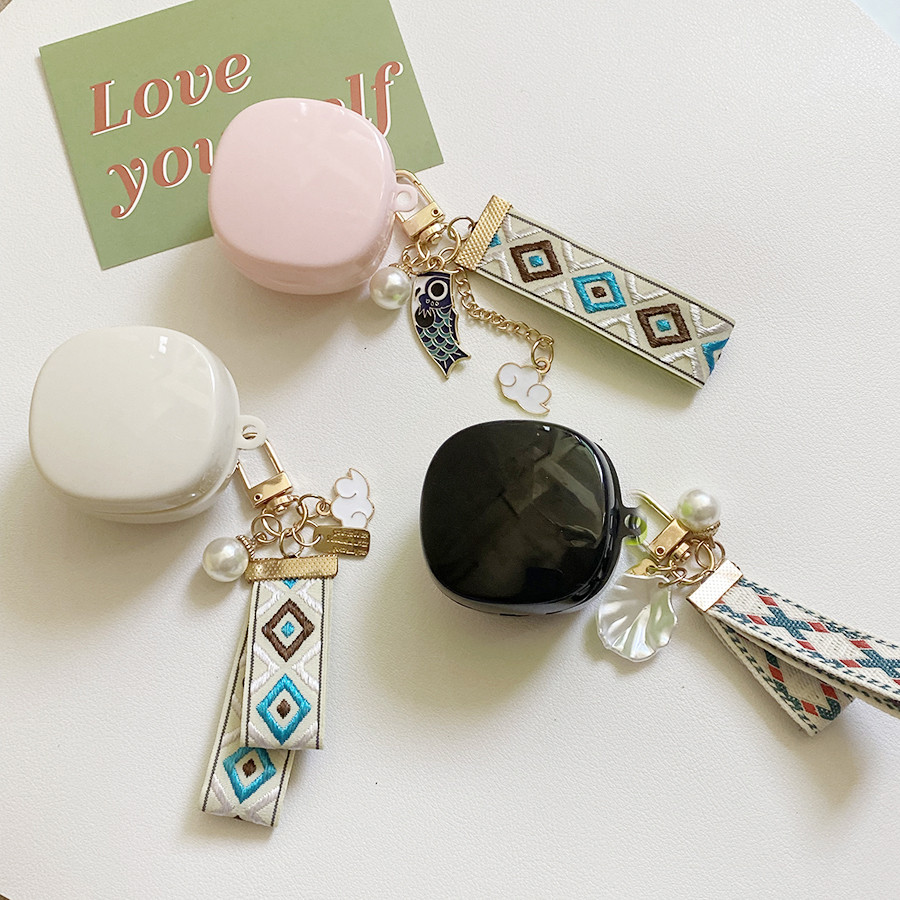 สําหรับ Baseus Bowie E19/e16 กรณีแฟชั่นผ้าใบ/การ์ตูนจี้ซิลิโคนหูฟังสําหรับ Baseus e16 ฝาครอบ