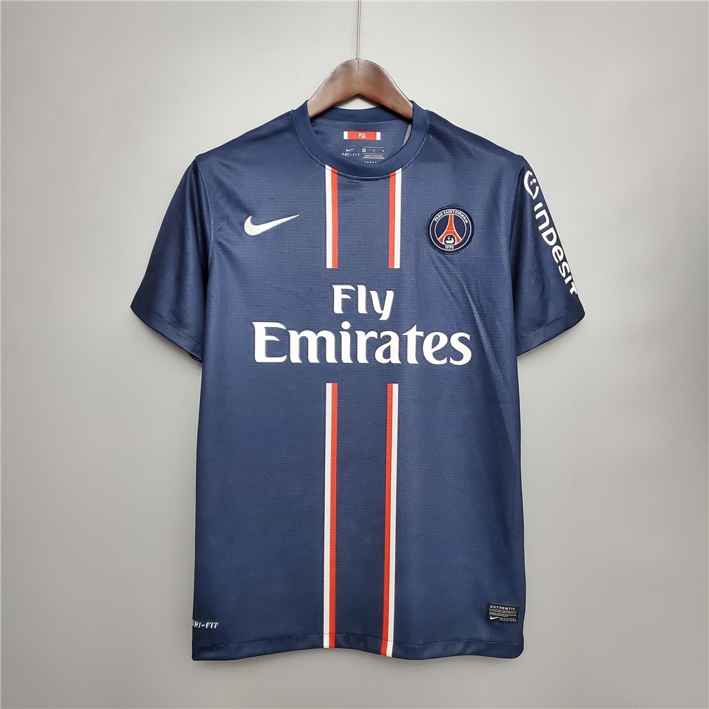 Psg 12-13 Home Retro Soccer Jersey ฟุตบอล BECKHAM IBRAHIMOVIC