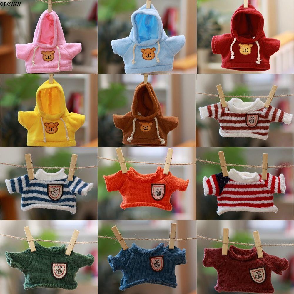 วันเวย์ เสื้อกันหนาวตกแต่งบ้านมินิตุ๊กตาสัตว์เป็ดสีเหลือง หมวก ของขวัญวันเกิดตุ๊กตาอุปกรณ์เสริม