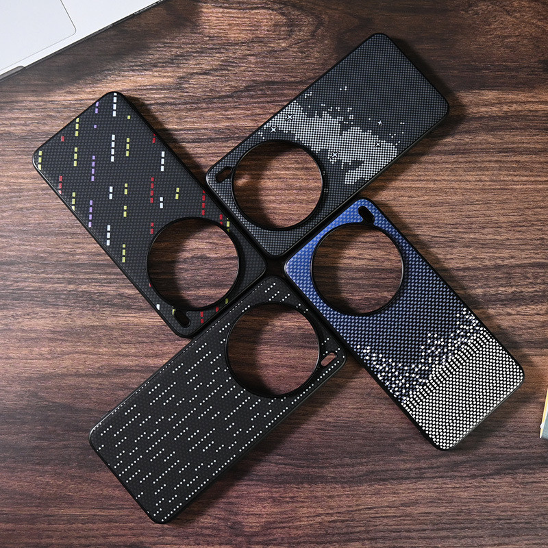 ซื้อ 1 แถม 1 ฟรีfor Vivo X200/X200 Pro/X200 Pro Mini Fashion Simple Premium Business Carbon Fibre Texture Leather PC Back TPU Bezel เคสโทรศัพท์กันกระแทก