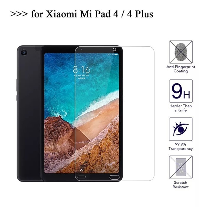TEMPERED GLASS XIAOMI MI PAD 4 / MI PAD 4 PLUS CLEAR HD คุณภาพสูง - Mipad 4 8 นิ้ว