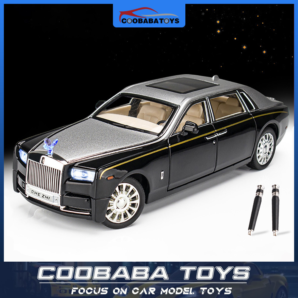 CBB 1:24 Rolls Royce Phantom Alloy รถเหล็กโมเดลของเล่นสําหรับเด็ก Boys Adult Collection FastShipping