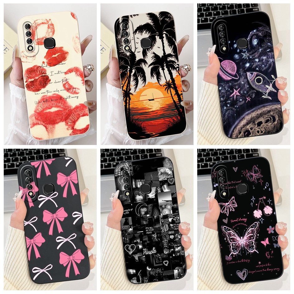 สําหรับ Huawei Y7p 2020 กรณี ART-L28 ART-L29 P40 Lite E ฝาครอบ Cool Graffiti ทาสีซิลิโคนกันกระแทกปลอ