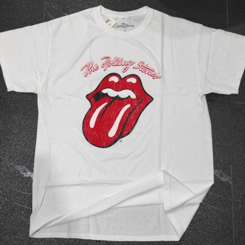 ECUPPER เสื้อวง The. Rolling. Stones  ลิขสิทธิ์แท้ tee