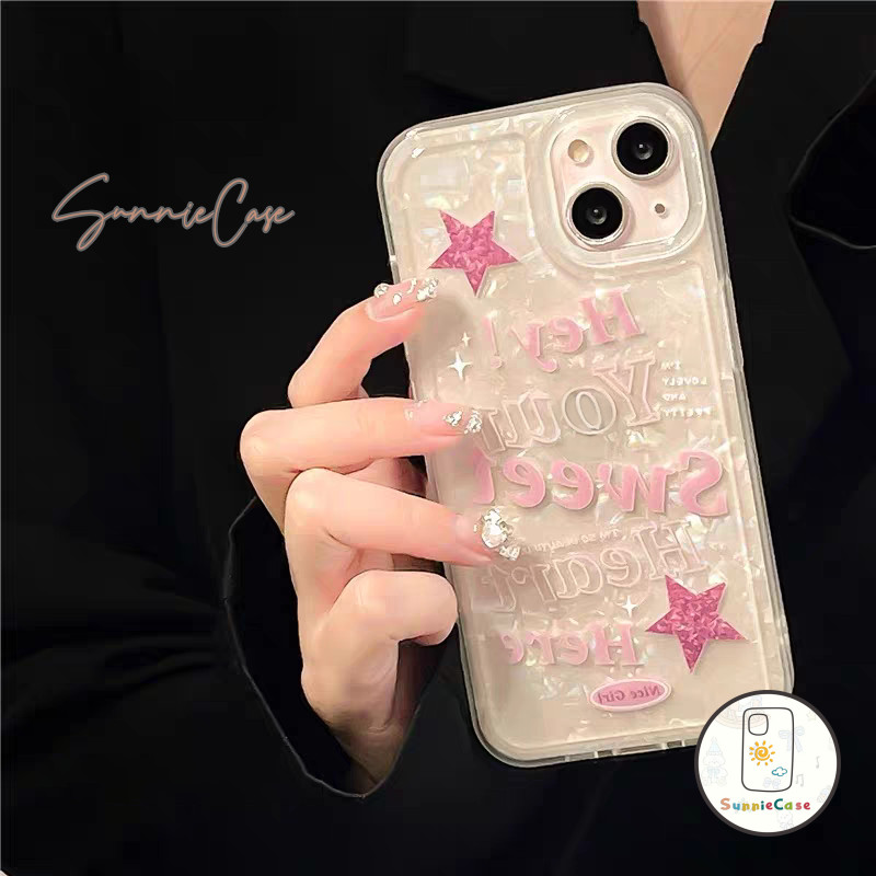 เคสไอโฟน17 TPU  ดาว สำหรับ เคส IPhone 16 14 11 13 12 15 Pro Max 8 16 7 Plus XR XS X Max SE ลายเส้นใต้น้ำ เรียบง่าย เคส