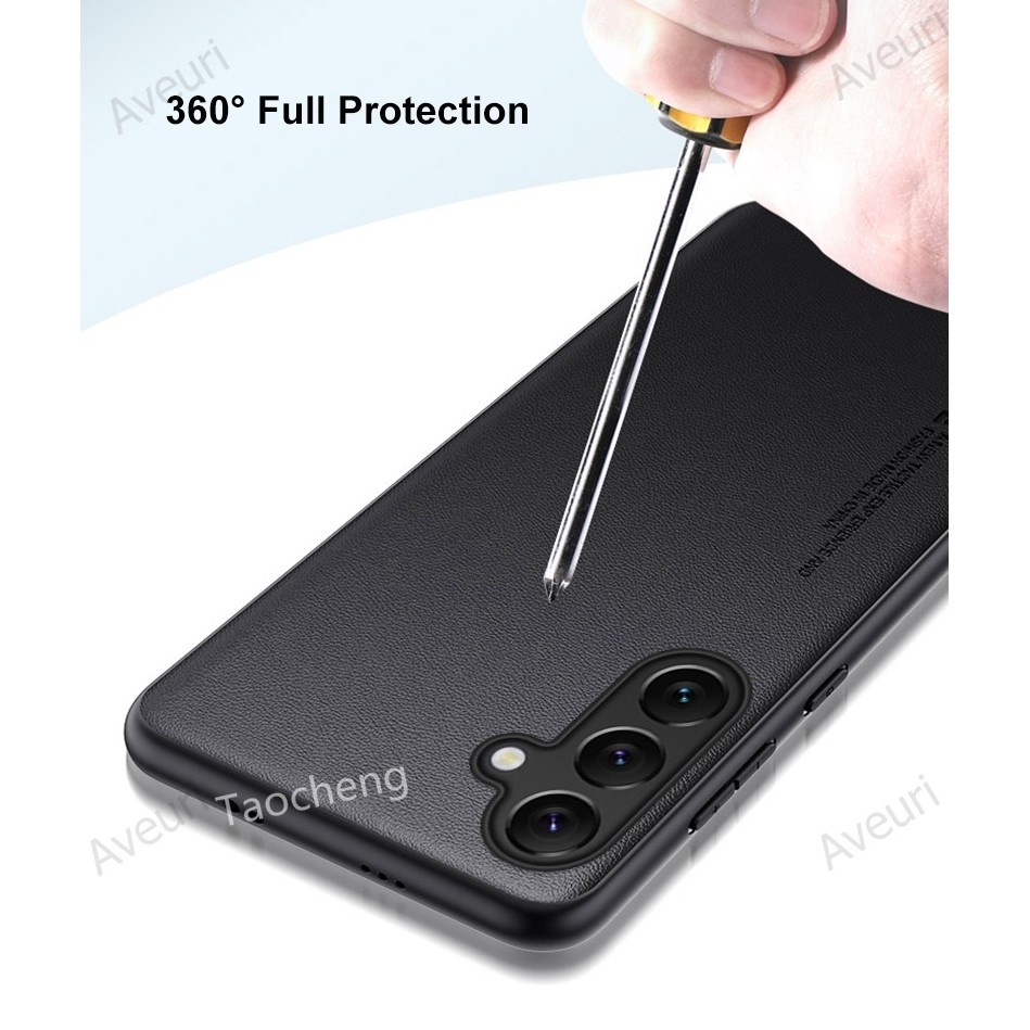 SAMSUNG เคสโทรศัพท์สําหรับSamsung Galaxy A17 A07 A16 SamsungA16 4G 5G 2025 หรูหราPUหนังปลอกธุรกิจซิลิโคนแฟชั่นกันกระแทกฝาหลัง - รูปที่ 5