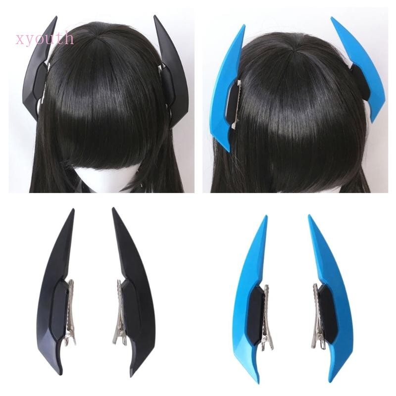 Xy กิ๊บติดผมปีกขนาดใหญ่สําหรับสาววัฒนธรรมย่อยกิ๊บติดผมอะนิเมะผม Barrettes คลิปด้านข้างอย่างเป็นทางการด้านข้าง Pin ผม Decorat