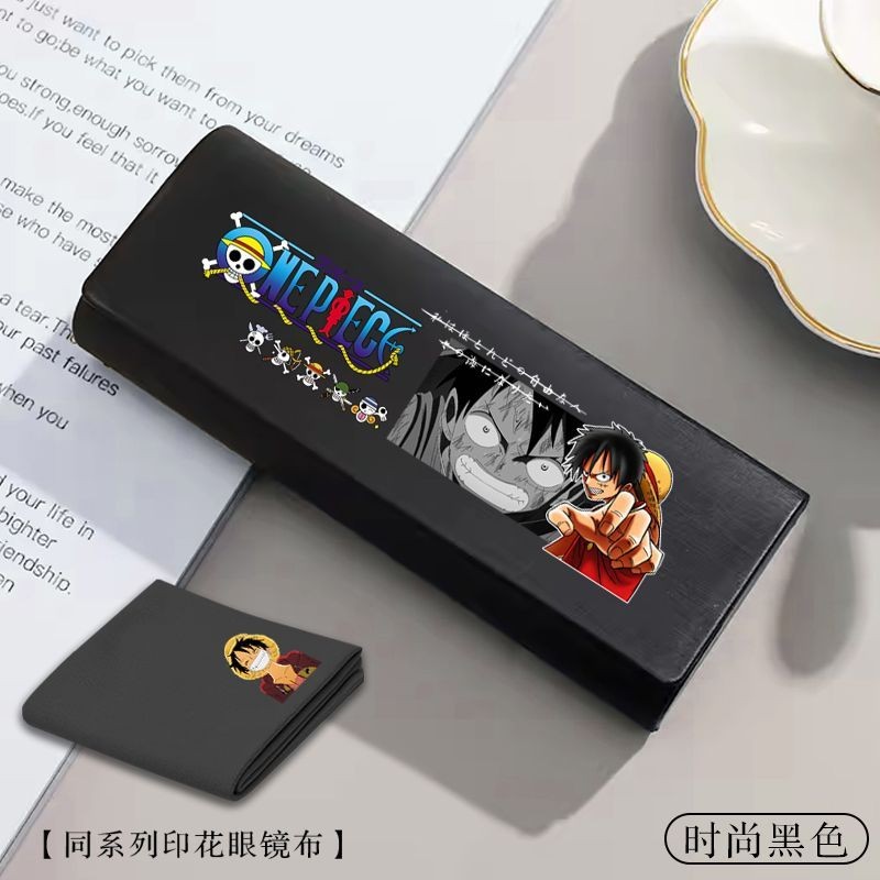 [ข้อเสนอพิเศษ] One Piece Co-Branded Simple Sun Eye Case แว่นตากันแดดความดันกล่องเก็บแว่นตาผู้ชายแบบพกพาความดัน-Resistant School Peripherals Office Worker Christmas