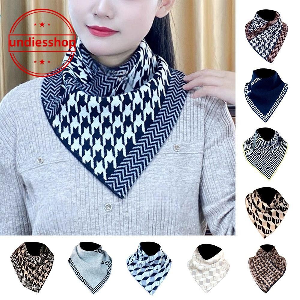 Undiesshop ความร้อนคออุ่น, เอี๊ยม กันลม ถักผ้าพันคอสามเหลี่ยม, คู่คออบอุ่นปก สแน็ปยึด ปกปลอมแฟชั่นผ้าพันคอฤดูหนาว