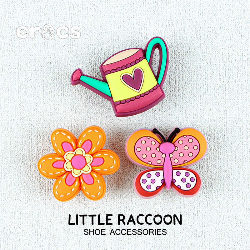 Crocs Jibbitz Green plant series รองเท้าหัวเข็มขัดดอกไม้อุดตันอุปกรณ์เสริมรองเท้า charm crocs รองเท้าแตะการ์ตูนน่ารักหัวเข็มขัดตกแต่ง