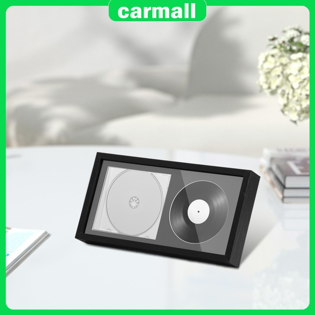 Cd Frame Display Case ไม้ CD Display กรอบวงเล็บ Hook Double Groove Display Disc และ CD กล่องสําหรับ Music Studio SHOPSBC0341