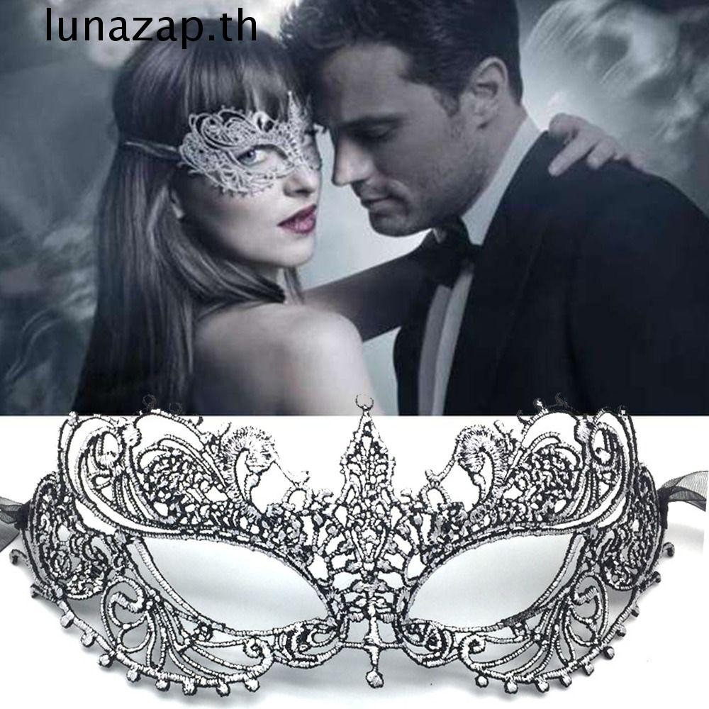 Lunazap Masquerade ลูกไม้หน้ากาก Carnival Party สําหรับผู้หญิงของขวัญฮาโลวีน Supply ไนท์คลับ Eye Mask คอสเพลย์ Prom Props Face Mask Party Supplies